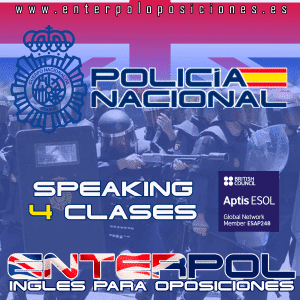 Bono SPEAKING 4 clases para Policía Nacional