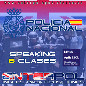 Bono SPEAKING 8 clases para Policía Nacional