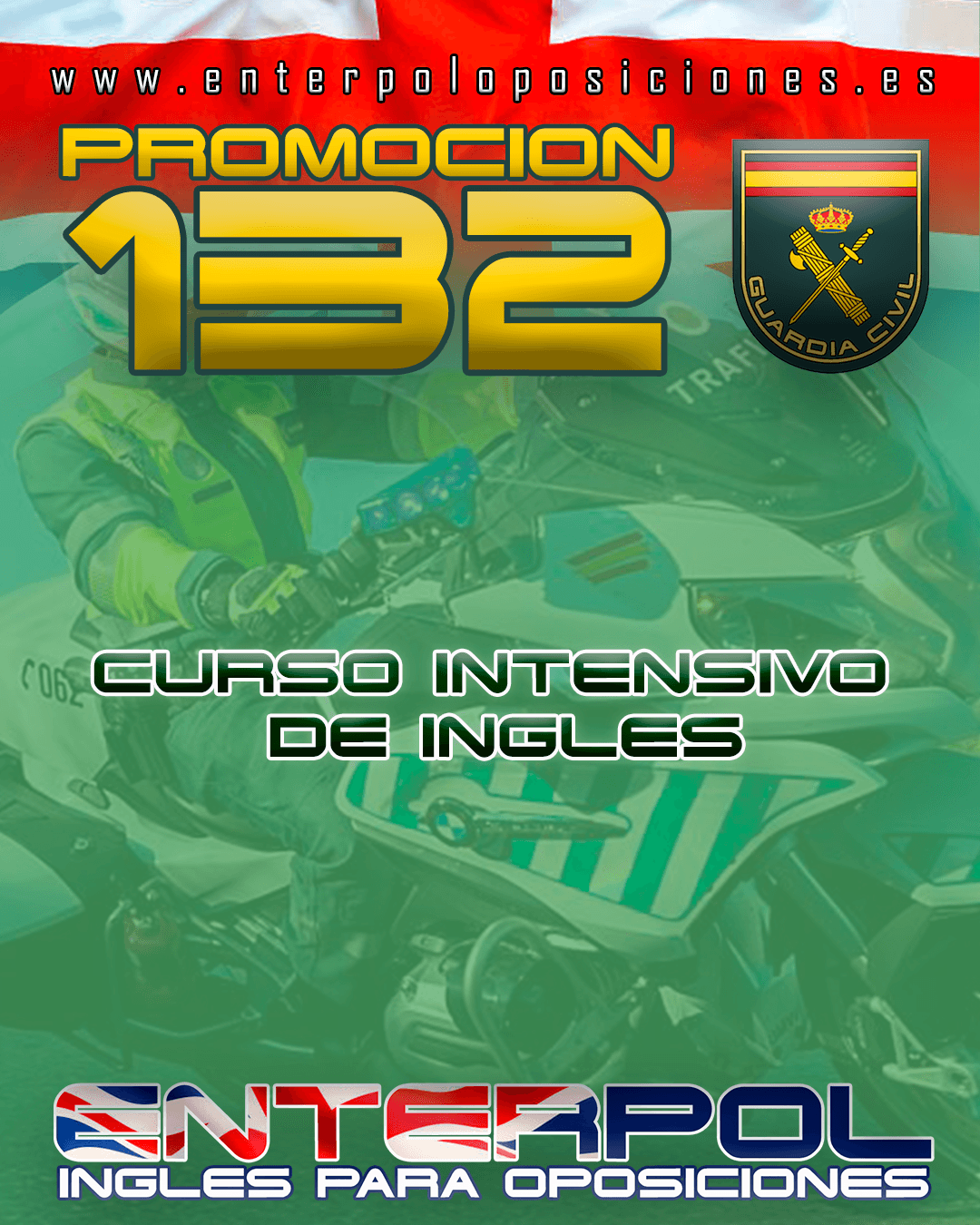 Curso INTENSIVO de Inglés para la incorporación a la Guardia Civil