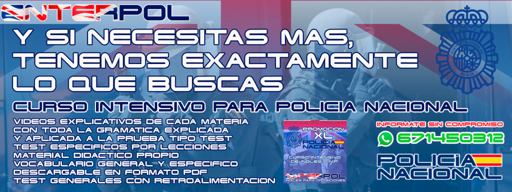 Enterpol Curso SOLO TEST AVANZADO I de Inglés para Policía Nacional - Enterpol ...